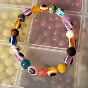 SOLD* OTHER APP Multicolored Evil Eye Bracelet